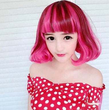 外翻波波头女生短发 森女风十足的短烫发