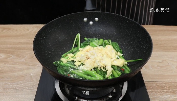 芥兰炒鸡蛋 芥兰炒鸡蛋的做法 