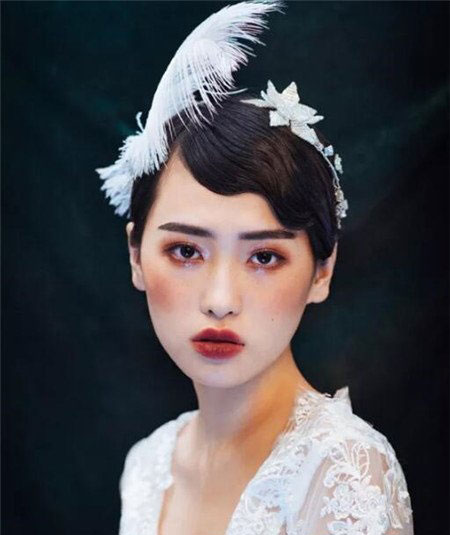 韩式短发新娘发型 唯美短发造型