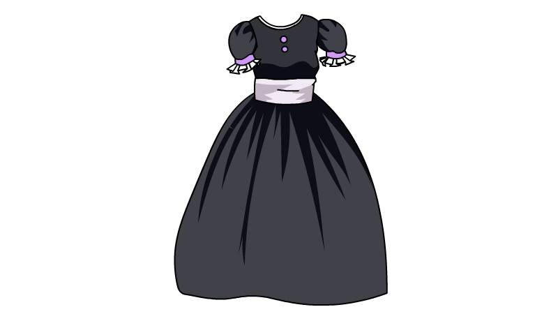 公主晚礼服简笔画 