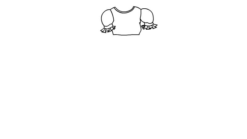 公主晚礼服简笔画 
