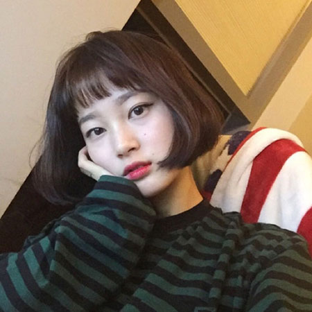 女生短发内扣发型 发尾内扣更时髦