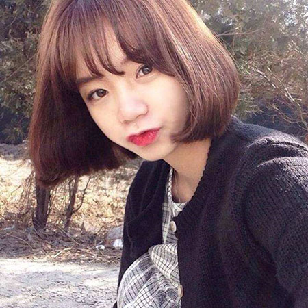 女生短发内扣发型 发尾内扣更时髦