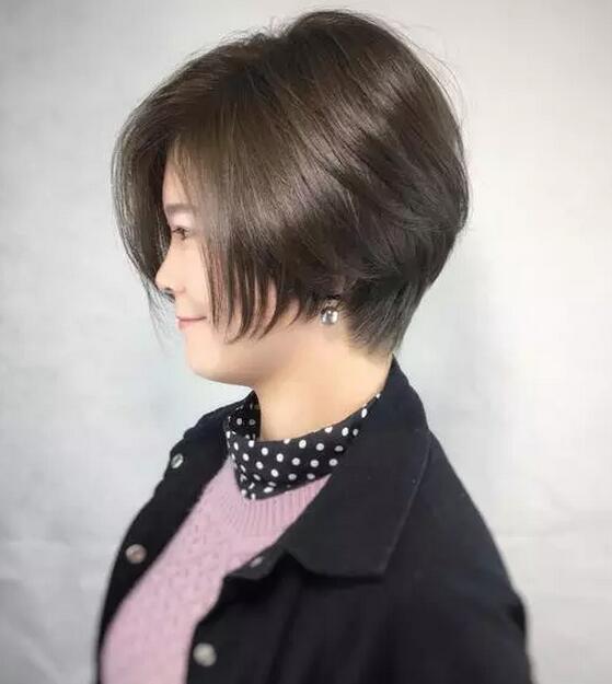 颧骨宽下巴短女生适合的超短齐耳短发发型