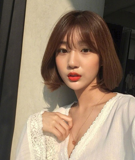女生空气刘海 为你大展韩式甜美范儿
