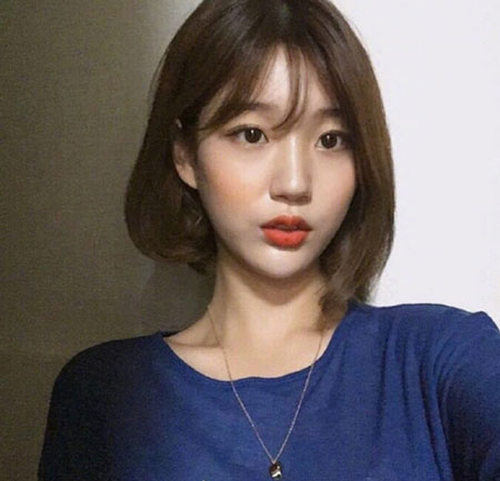 女生空气刘海 为你大展韩式甜美范儿