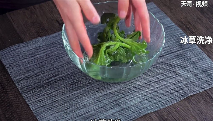 凉拌冰草怎么做 凉拌冰草的做法 