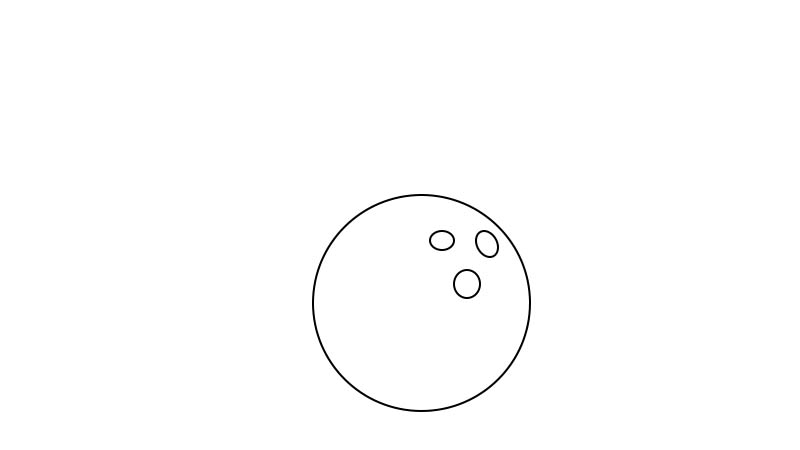 保龄球简笔画 保龄球简笔画步骤 
