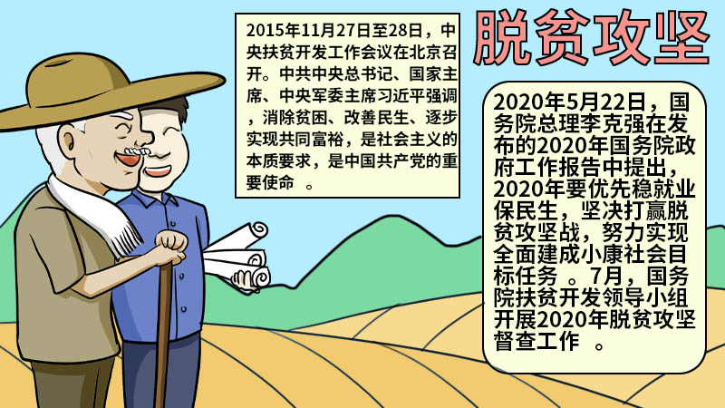 脱贫攻坚手抄报图片一等奖 脱贫攻坚手抄报的画法 