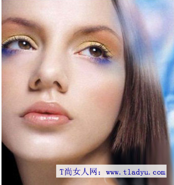 缤纷彩色眼妆怎么画