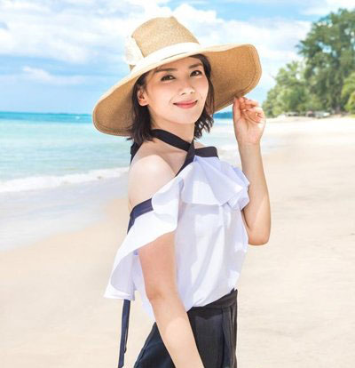 度假女生时尚发型 海边度假怎能少得了