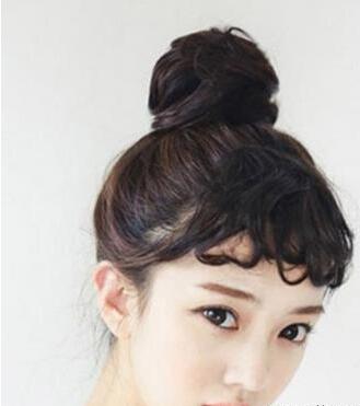最新青春少女丸子头发型