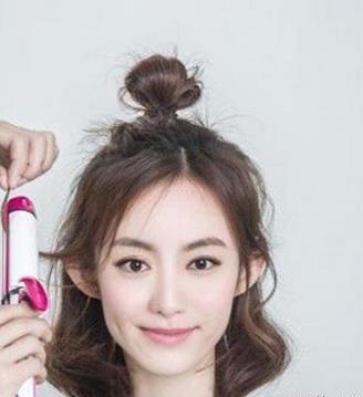 最新青春少女丸子头发型