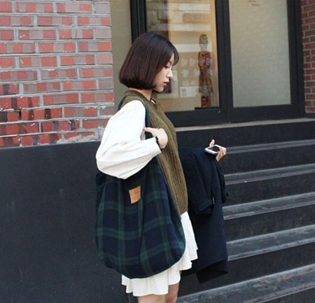 女生齐脸短发 长度齐脸的短发才是最流行