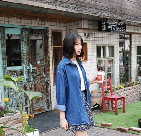 女生齐脸短发 长度齐脸的短发才是最流行