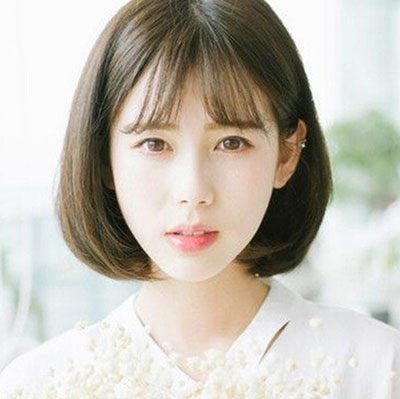 内扣短发空气刘海 甜美妹子都已爱疯