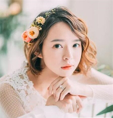 清新韩式新娘发型 长发款vs短发款