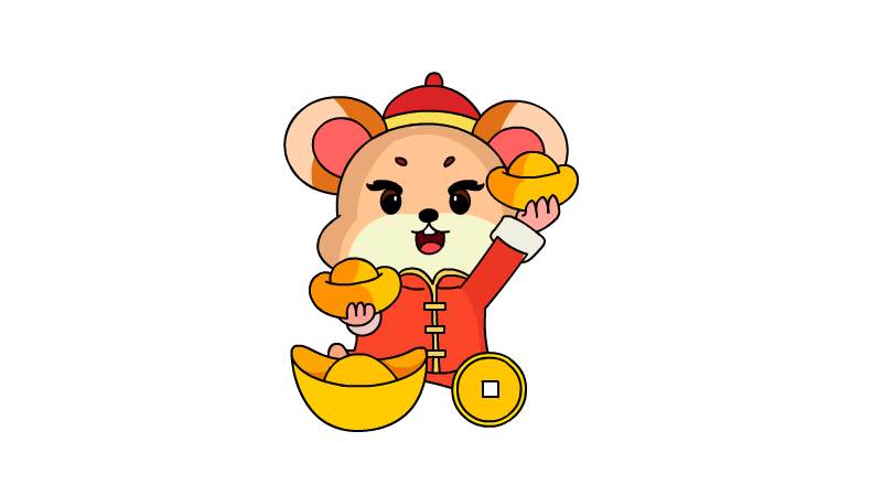 老鼠过新年简笔画怎么画 老鼠过新年简笔画如何画 