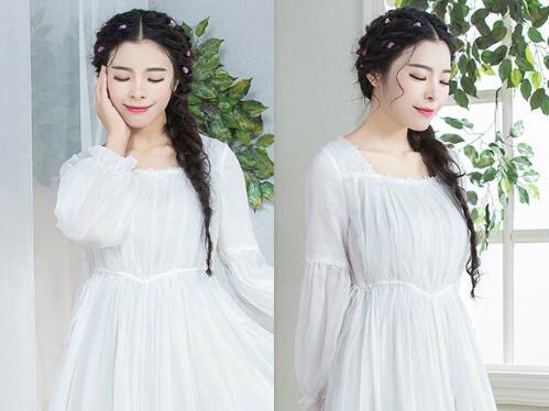 额头窄颧骨高脸型适合的唯美发型