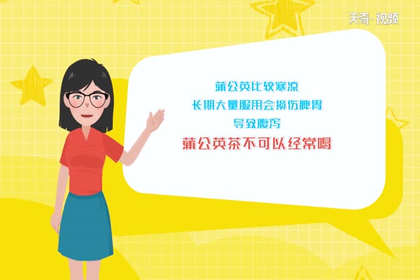 蒲公英茶可以天天喝吗 蒲公英茶有什么功效 