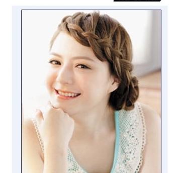 发型diy 圆脸辫子发型diy扎法打造甜美清新气质