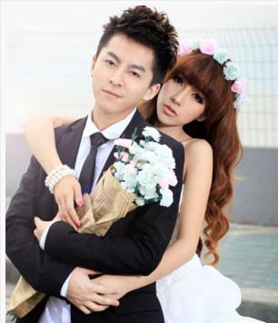 新娘新郎婚纱照发型 韩式发型 让你的婚纱照别具一格