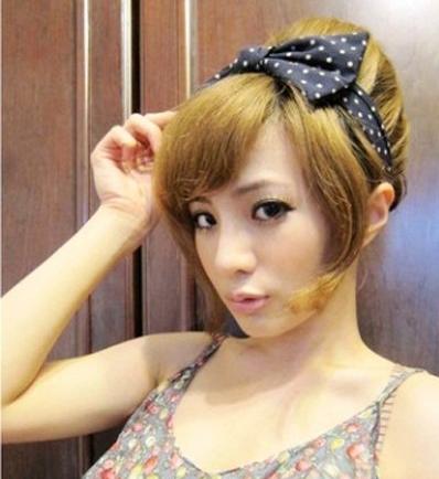 圆脸怎么梳头发好看 圆脸短发简单优雅盘发图解