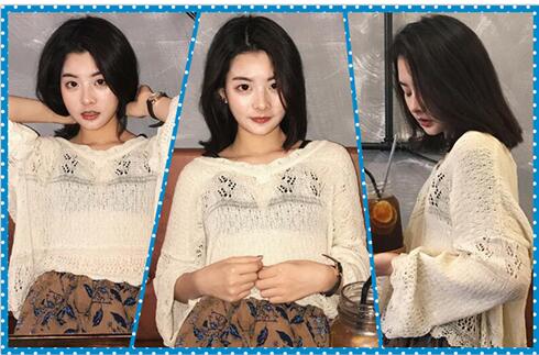 梨花头小清新女生  梨花头短发发型
