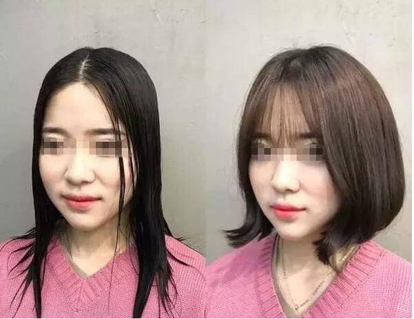 妹子真人示范短发好看还是长发好看