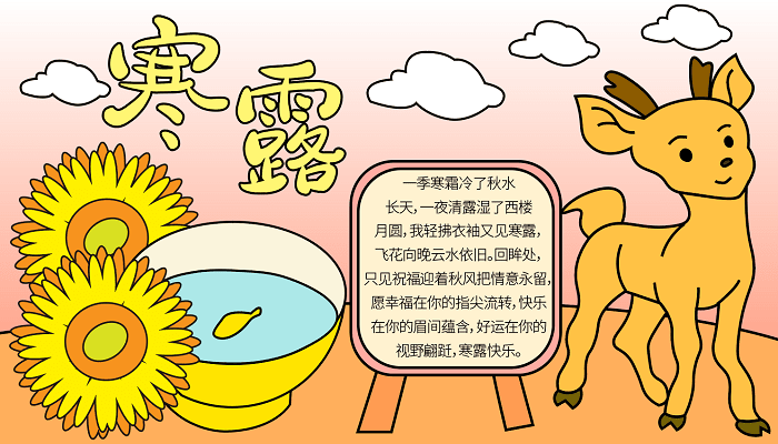 寒露重阳地理手抄报 寒露重阳的手抄报怎么画 