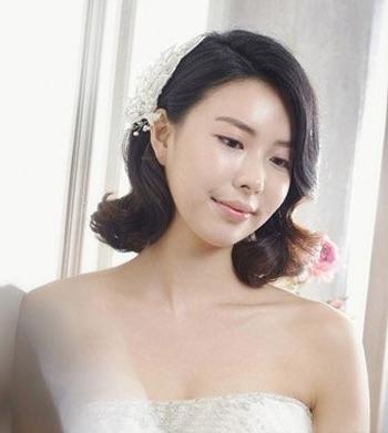 短发韩式新娘发型 留下一生最美好回忆的韩式新娘发型