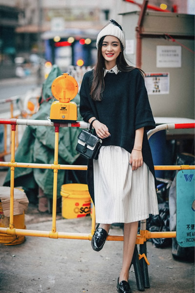 冬季显瘦就穿复古连衣裙 御寒显瘦美美的