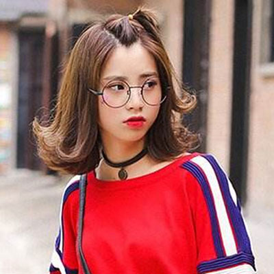 短头发刘海怎么扎好看