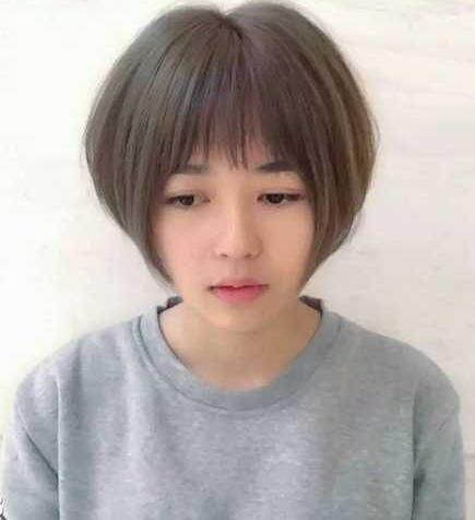 婴儿肥女生适合的短发发型