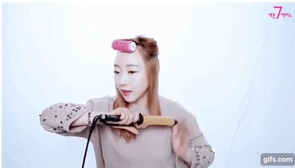 头发要长不短的好尴尬！一次性电棒大卷发教程中长发